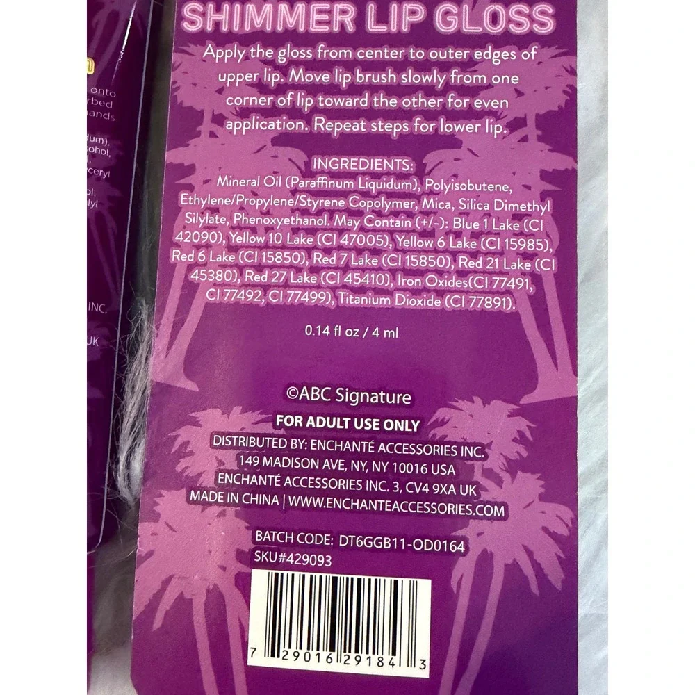 The Golden Girls Berry Jam Hand Cream & Paradise Pink Shimmer Lip Gloss Set